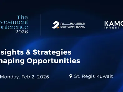 Burgan Bank and Kamco Invest are set to host the third edition of their exclusive Investment Conference at St. Regis Kuwait on Monday, February 2nd, 2026. Building on the strong foundation of the previous editions, the event will convene an elite gathering of thought leaders, industry experts, and institutional investors for insightful discussions on critical topics shaping the global economy, geopolitics, and diverse asset classes.